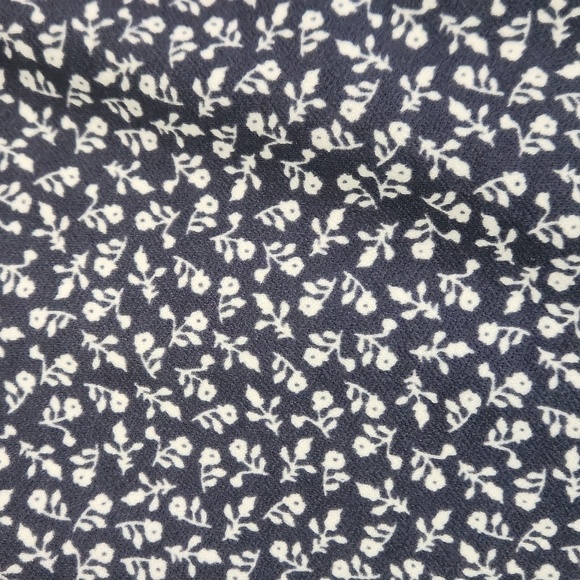 Wallflower Navy MicroPrint Floral High Neck Y2k Inspired Midi Dress - Picture 4 of 4